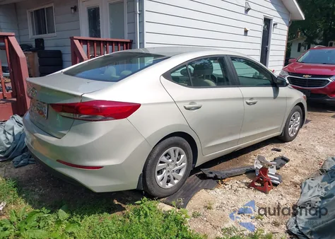 2018 Hyundai Elantra Se from USA, damaged, VIN 5NPD74LF7JH308355